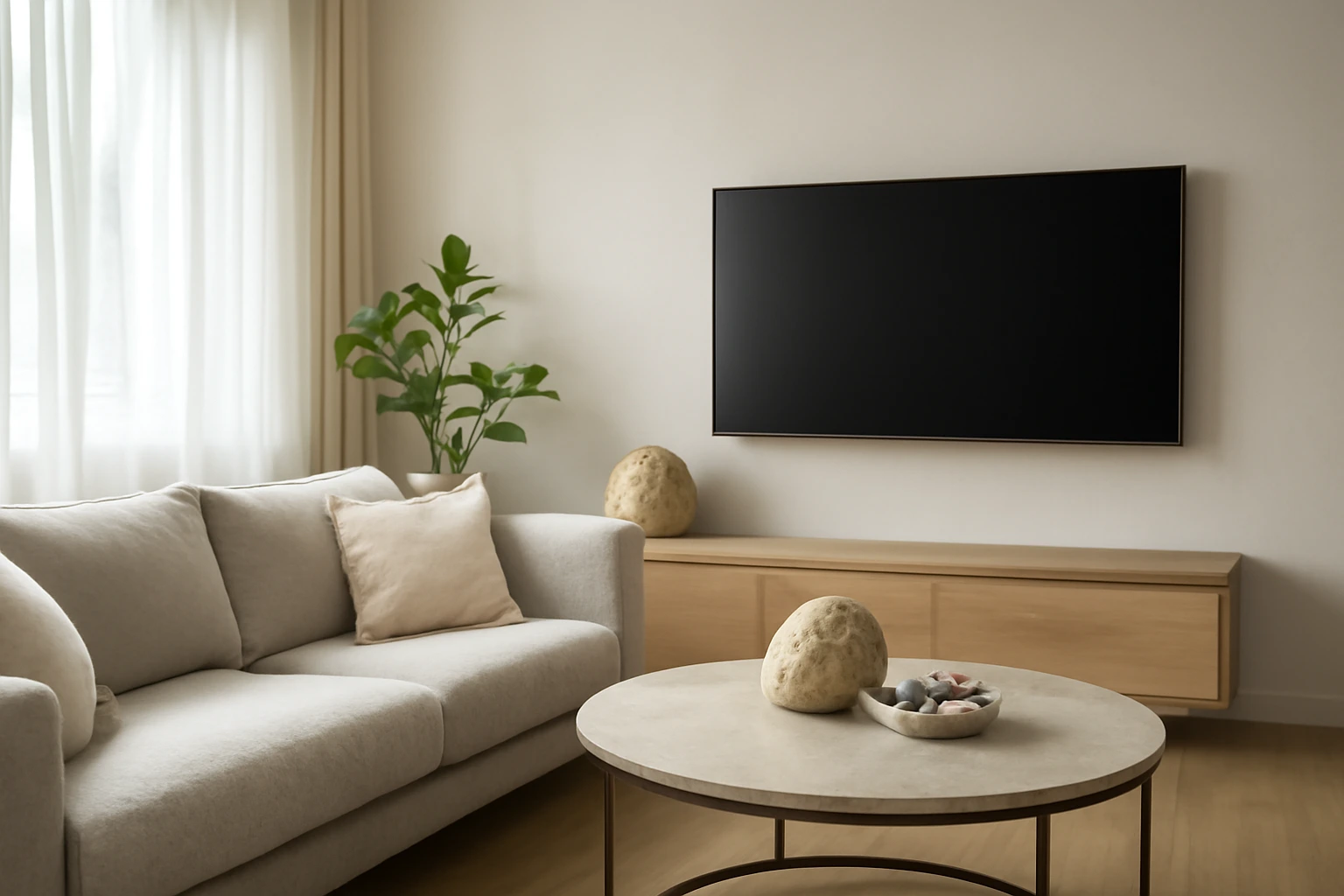 Kê sofa và tivi: khoảng cách xem, ánh sáng cửa sổ, lối đi và chuyện “tựa lưng”