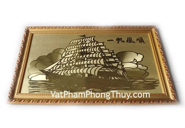 Tranh đồng Thuận Buồm Xuôi Gió TD10